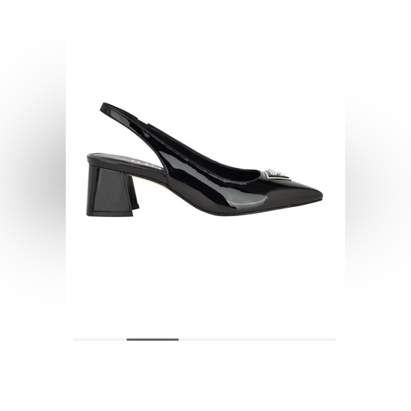 Guess Zanda Slingback Block Heels in Patent Leather - Picture 4 of 12